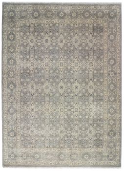 Hand Knotted Traditional Oushak Floral 8'11